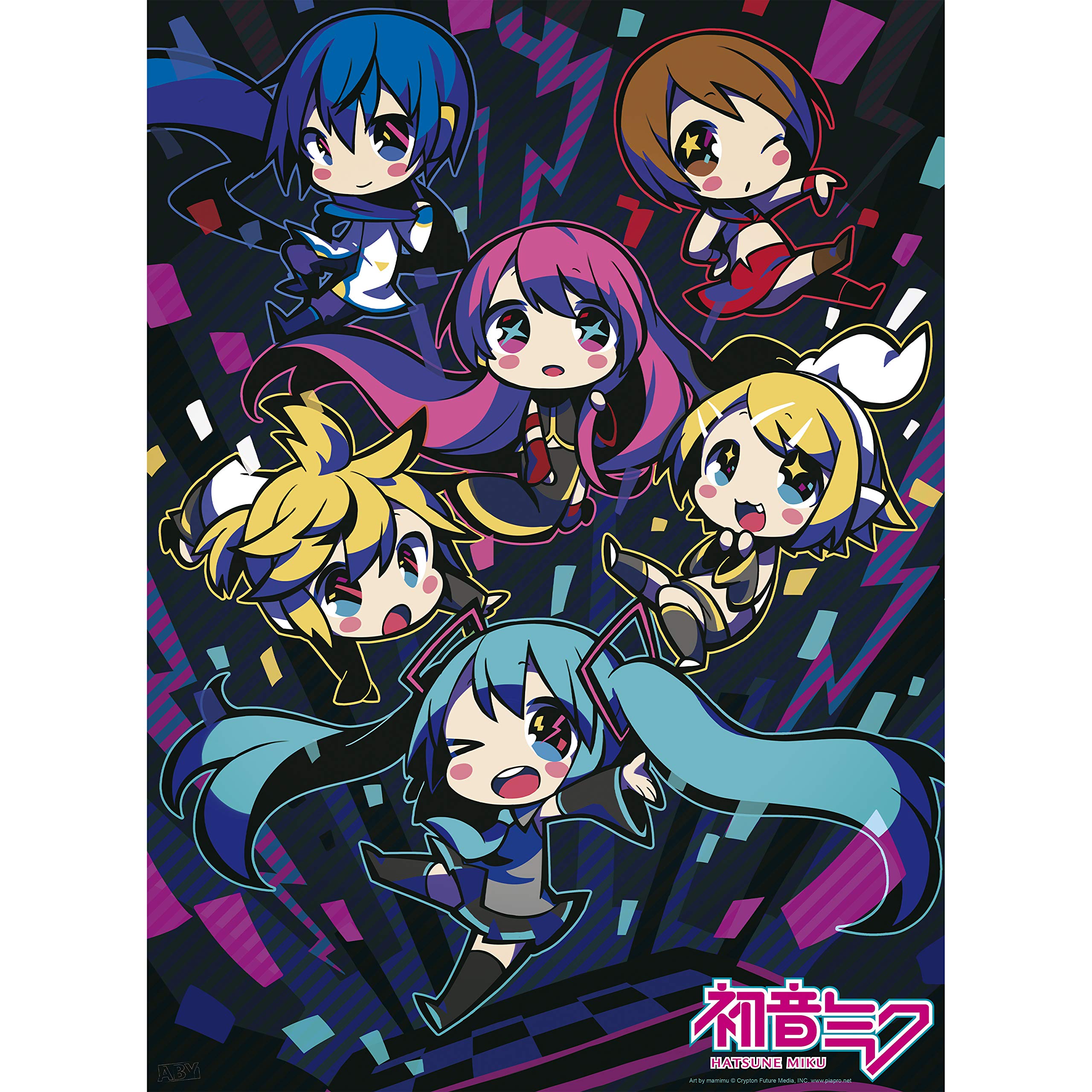Amazon.com: ABYSTYLE Hatsune Miku Unframed Miku & Friends Chibi